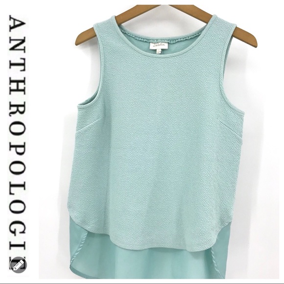 💕SALE💕 Anthropologie Deletta Mint Green Top - Picture 3 of 8